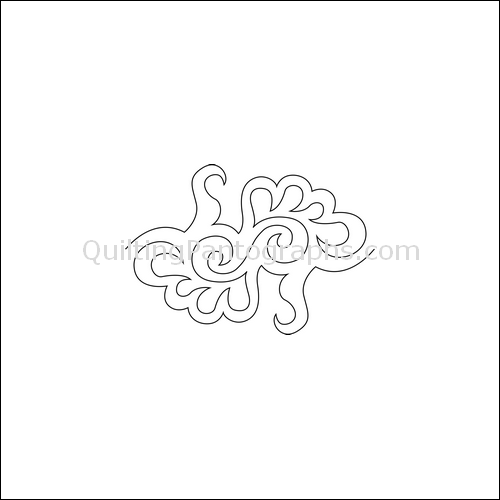 Feathers and Hooks - quilting pantograph