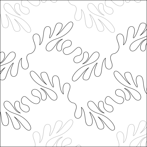 Floating Feathers Flip - quilting pantograph