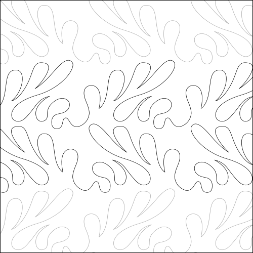 Floating Feathers - quilting pantograph