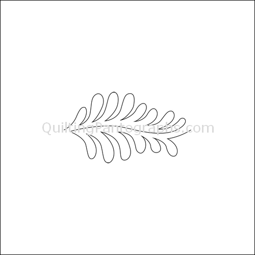 Palm Leaf Feather - quilting pantograph