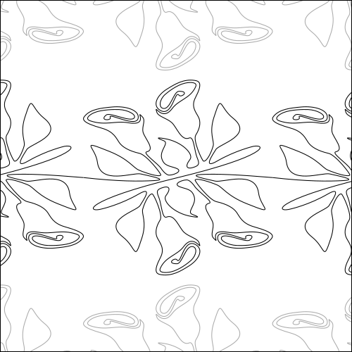 Calla Lily Block - quilting pantograph