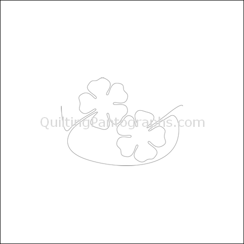 Shamrock Flower - quilting pantograph