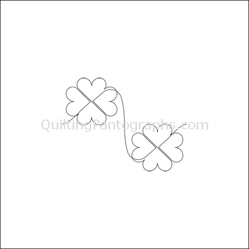 Flowering Hearts - quilting pantograph