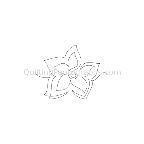 Blue Balloon- quilting pantograph