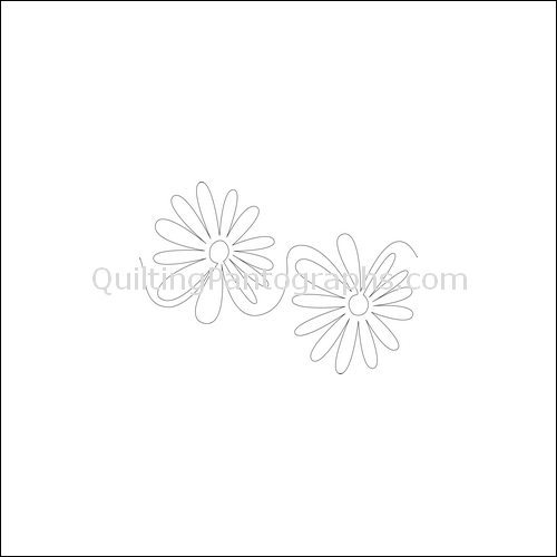 Daisy Bell - quilting pantograph