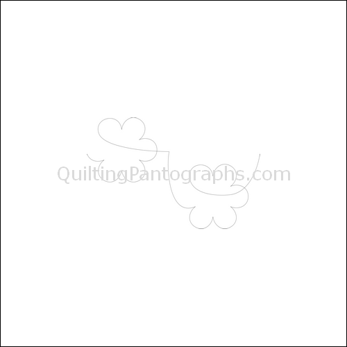 Falling Flowers - quilting pantograph
