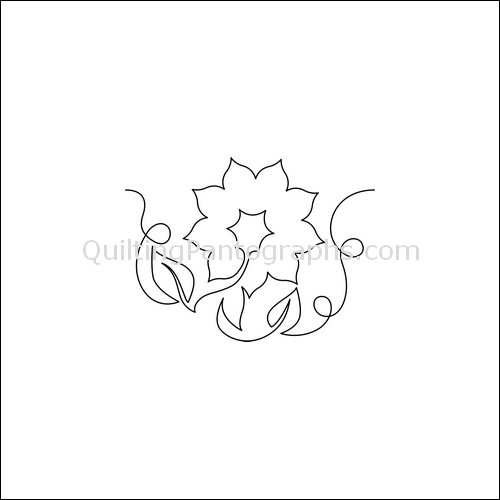 Kansas Sunflower - quilting pantograph