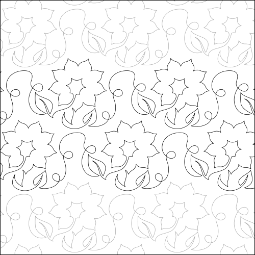 Kansas Sunflower - quilting pantograph