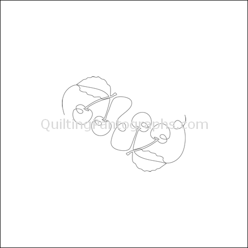Cherries Jubilee - quilting pantograph