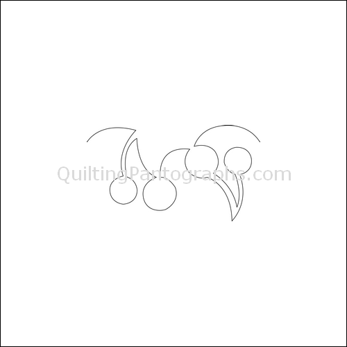 Cherry Flip - quilting pantograph