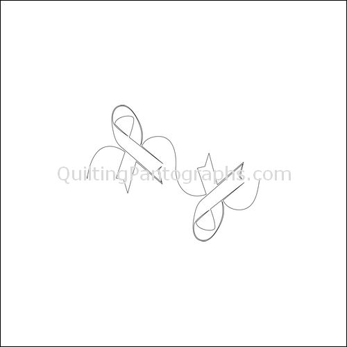 Cancer Ribbon - Free Quilting Pantograph