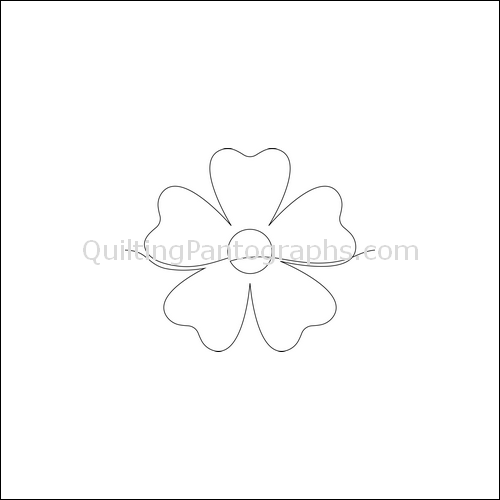 Garden Flowers - quilting pantograph