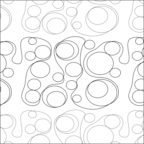 Bubble Circles - quilting pantograph