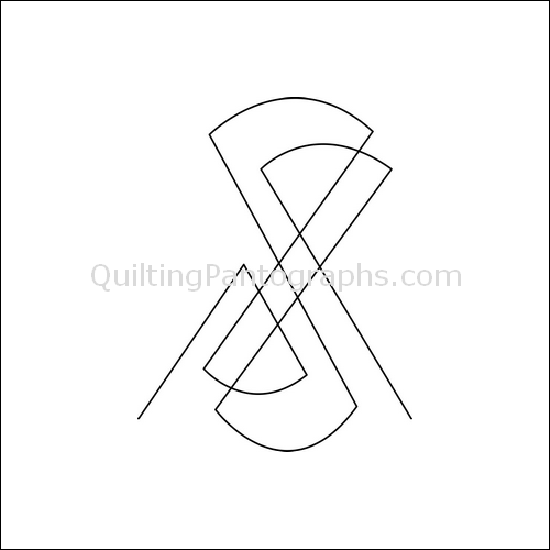 Hourglass Melody High - quilting pantograph