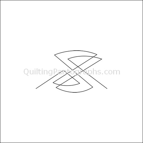 Hourglass Melody Low - quilting pantograph