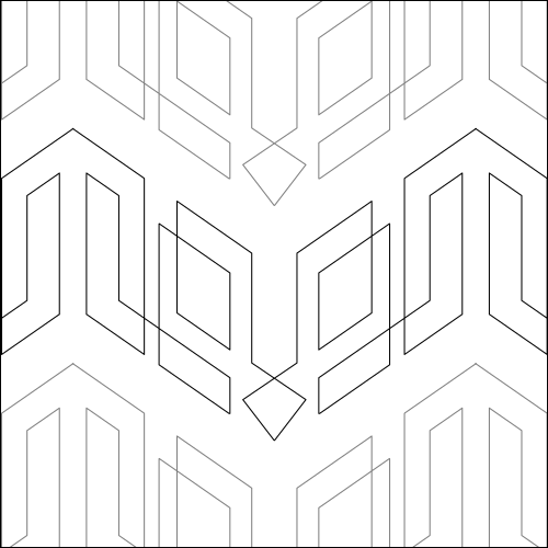 Square Halls - quilting pantograph