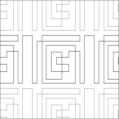 Square Maze Border - quilting pantograph