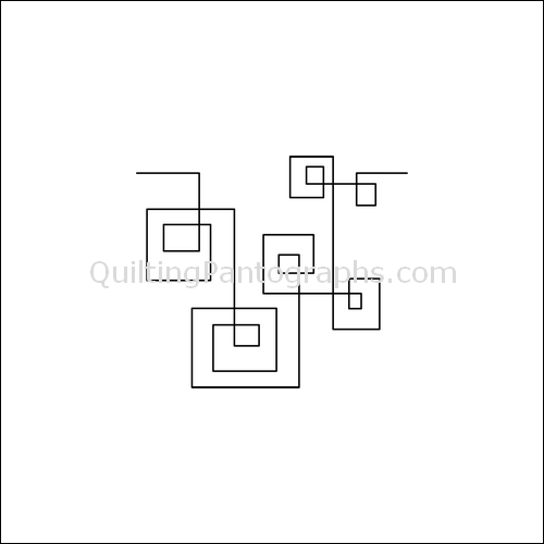 Square Parade - quilting pantograph