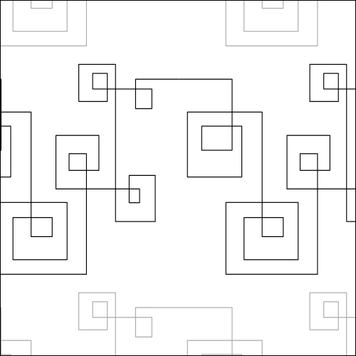 Square Parade - quilting pantograph