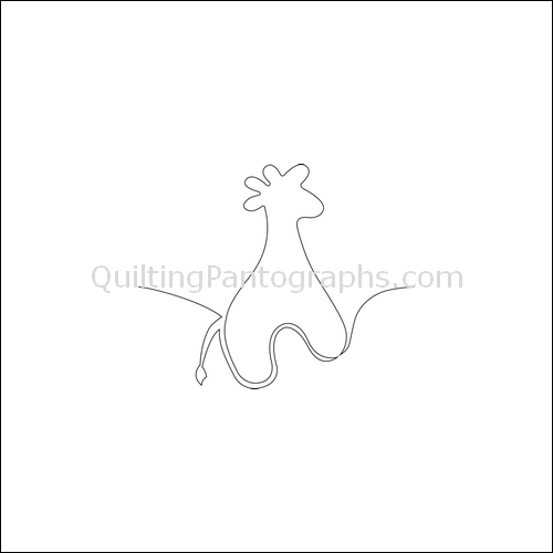 Graceful Giraffe - quilting pantograph