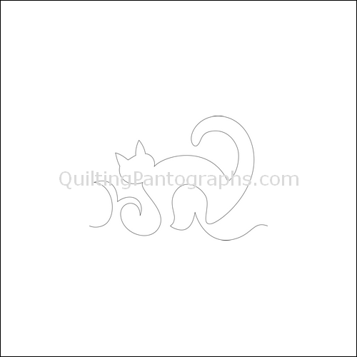Halloween Cat - quilting pantograph