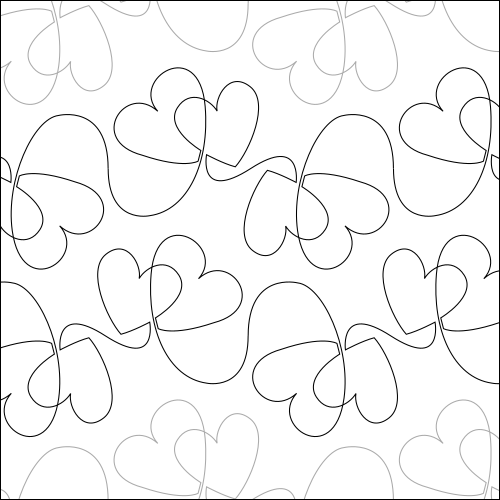 Abby's Joyful Heart - quilting pantograph