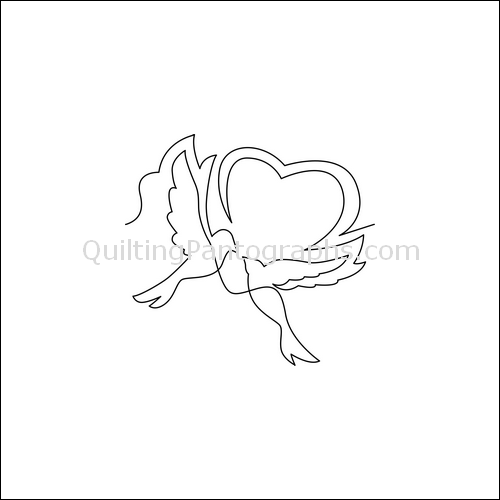 Love Birds - quilting pantograph