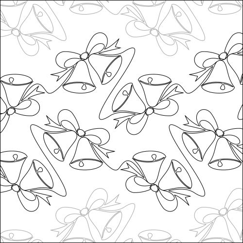 Christmas Bells - quilting pantograph
