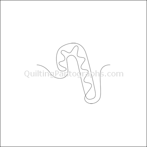 Christmas Candycane - quilting pantograph