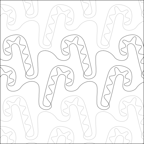 Christmas Candycane - quilting pantograph