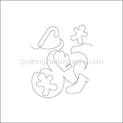 Christmas Cookies - quilting pantograph