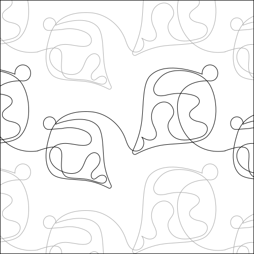 Christmas Ornaments Loops - quilting pantograph