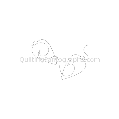 Christmas Ornaments Swirls - quilting pantograph