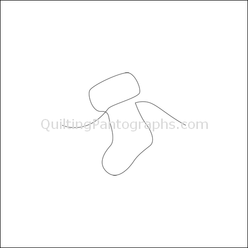 Christmas Stocking - quilting pantograph