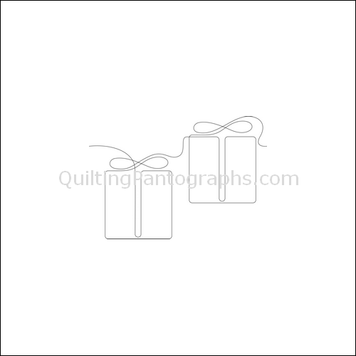 Gift Boxes - quilting pantograph