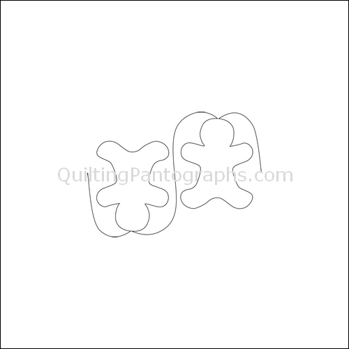 Gingerbread Men- quilting pantograph