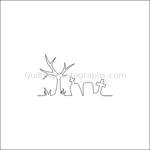 Graveyard Border - quilting pantograph