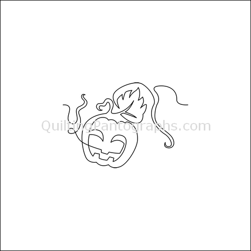 Halloween Pumpkin - quilting pantograph