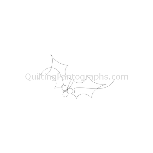 Holly Leaves - quilting pantograph