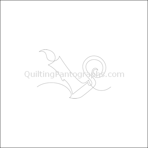 Lighted Candles - quilting pantograph