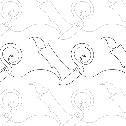 Lighted Candles - quilting pantograph