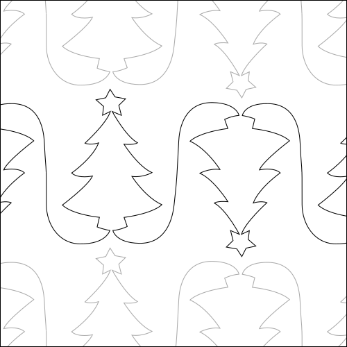 O' Christmas Tree - quilting pantograph