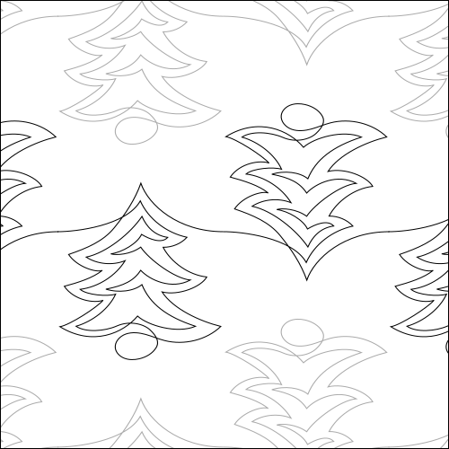 Rick's Noble Trees - quilting pantograph