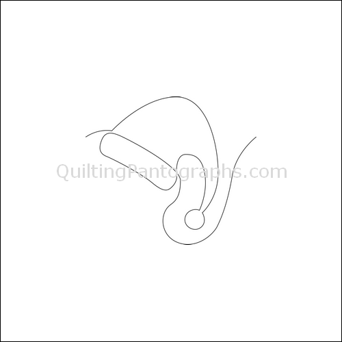 Santa's Hat- quilting pantograph