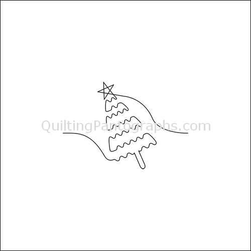 Singing Christmas Tree - quilting pantograph