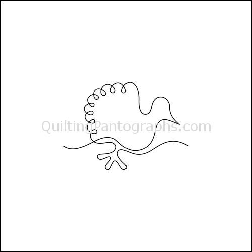 Thanksgiving Turkey - quilting pantograph