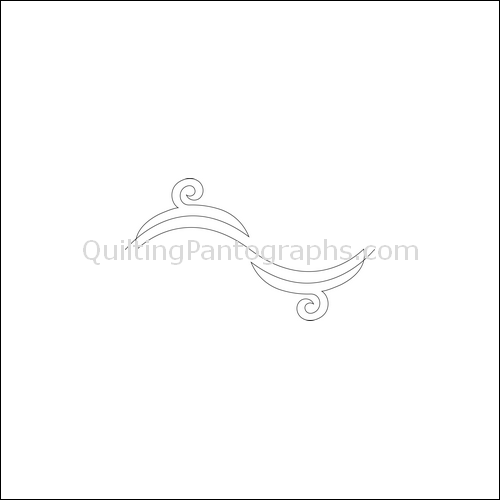 Hooks and Swirls- quilting pantograph