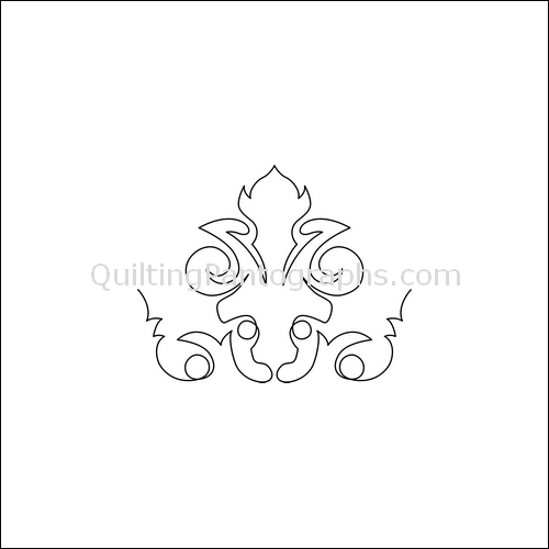 Lion Mask - quilting pantograph