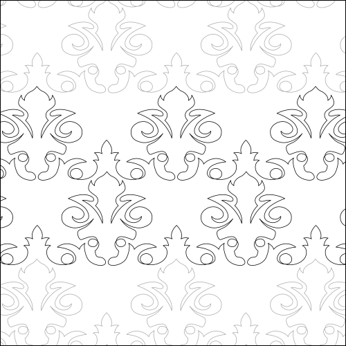 Lion Mask - quilting pantograph