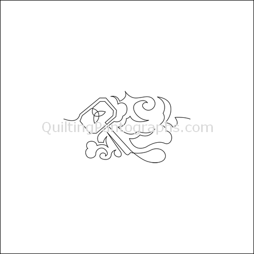 Mjolnir's Symbol - quilting pantograph